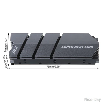 M. 2 SSD NVMe radiator 2280 M2 SSD Hard Disk radiatorul de Aluminiu cu Pad Termic pentru SSD M2 Ju11 20 Dropship