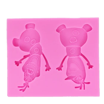 M0165 personaj de Desene animate silicon tort mucegai tort de decorare instrumente gumpaste mucegai