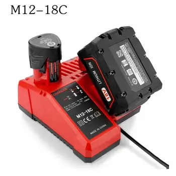 M12-18C Li-ion Încărcător de Baterie pentru Milwaukee 12 V 14.4 V 18V C1418C 48-11-1815/1828/1840 M18 M14 M12 Baterie cu Litiu