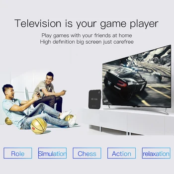 M16 Lite Android Smart Tv Box Emmc Rom Set Top Box 4K 3D H. 265 Wifi Media Player Tv Receptor Plug Sua