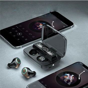 M18 TWS Căști Bluetooth Wireless de Amprente Touch Cască de Încărcare Impermeabil HIFI Stereo Căști Pentru Sport, Căști