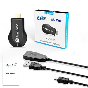 M2 Plus TV stick Wifi Display Receptor Anycast DLNA, Miracast, Airplay Oglindă Ecran compatibil HDMI Android IOS Mirascreen Dongle