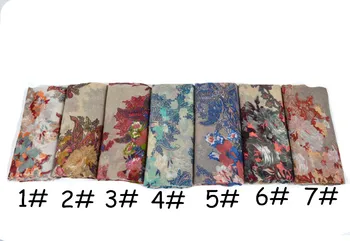 M34 de Înaltă calitate de flori imprimate vascoza hijab eșarfă șal femei eșarfă/esarfe banda folie 180*80 cm 10buc/multe se pot alege culori