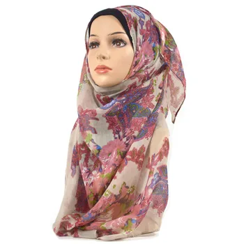 M34 de Înaltă calitate de flori imprimate vascoza hijab eșarfă șal femei eșarfă/esarfe banda folie 180*80 cm 10buc/multe se pot alege culori