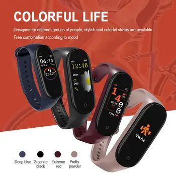 M4 Smart Watch Band Brățară Fitness Tracker Sport Impermeabil Bratara M4 De Culoare Bratara Smart Cu Ecran Band Pentru IPhone Xiaomi