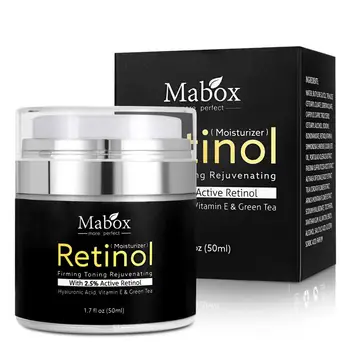 Mabox Vitamina C Albire Ser + Retinol 2.5% Crema Hidratanta Crema De Fata Pentru Fermitate Anti-Rid, Anti-Imbatranire, Anti Acnee Ser De Îngrijire A Pielii