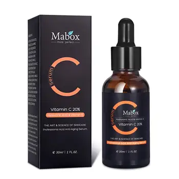 Mabox Vitamina C Albire Ser + Retinol 2.5% Crema Hidratanta Crema De Fata Pentru Fermitate Anti-Rid, Anti-Imbatranire, Anti Acnee Ser De Îngrijire A Pielii