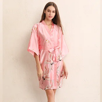 Macara Kimono Stil Japonez Pijamale Satin Rochie pentru Femei Plus Yukata Cardigan 2020 Știri din Asia Haine de Lux de Epocă Partid