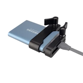 MAGICRIG de Montare pentru Samsung T5 SSD Card Clemă cu USB-C Clemă de Cablu Compatibil Cu MAGICRIG Camera Cușcă pentru BMPCC Camera 4K
