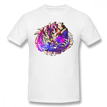 Magnamalo Homme T-Shirt Monster Hunter tematice-Fantezie de Acțiune Tricouri Bumbac Pur Supradimensionate, cu Maneci Scurte