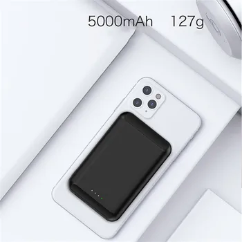 Magneitc Wireless Putere Banca de Rezervă Portabil Încărcător Pentru iPhone 12 Pro Max Mini Powerbank 5000 Baterie Externă