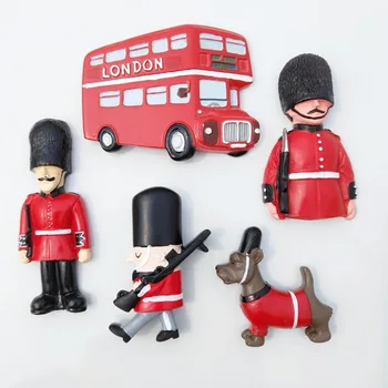 Magnet de frigider de Suveniruri Regale Britanice Garda Londra paznici soldați Londra Autobuz Magneți de Frigider Autocolant Țară Călătorie Decor