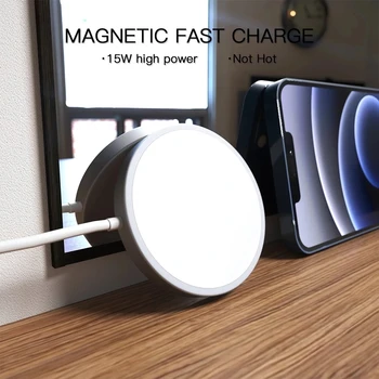 Magnetic 15W Încărcător Wireless Pentru iPhone 12 Pro Max Mini Pentru Încărcare Rapidă Quick PD 20W NOI, UE, UK Plug Încărcător Wireless