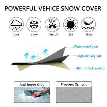 Magnetic Huse Auto Parbriz Acoperi SUV Parbriz Zăpadă Gheață Scut Parasolar Auto Proteja Exterior Accesorii de Argint