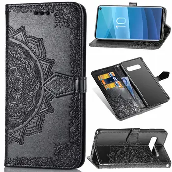 Magnetic Piele Flip Book Case Pentru Samsung Galaxy J4 J6 Plus 2018 J 4 6 J4plus J6plus J400 J415 J600 J610 Retro Portofel Acoperi