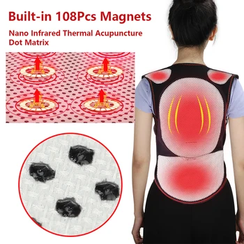 Magnetic Suport Spate Magneți Încălzire Terapie Centura Talie Bretele Corector De Postura Coloanei Vertebrale Spate Umăr Corectarea Posturii Lombare