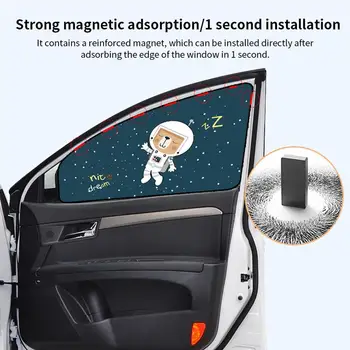 Magnetic Umbra Cortinei De Automobile Parasolar Copii Nuanta Nuanta Auto De Desene Animate Umbra Pentru Masina De Fereastra Copil De Vara Noi