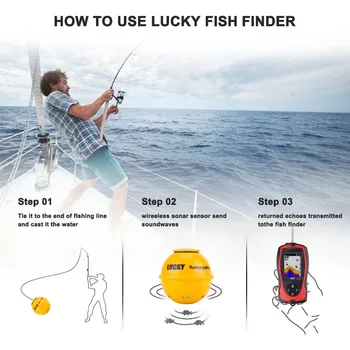 Mai adânc Wireless Sonar Fish Finder Norocos FF1108-1 CWLA FindFish ecosonde Atrage Fishfinder Alarme Musca Adânc FindFish Pesca