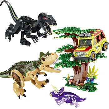 Mai Fericit Brutal Raptor Clădire Jurassic Lume Blocuri 2 Dinozaur Cifre Cărămizi Dino Toys Pentru Copii Dinosaurios Cadou De Crăciun