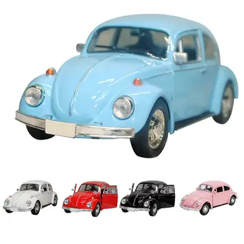 Mai nou Sosire Retro Vintage Beetle turnat sub presiune Trage Înapoi Model de Masina de Jucarie pentru Copii Cadouri Decor Figurine Drăguț Miniaturi