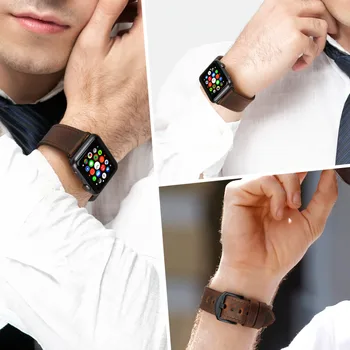 MAIKES Ceas din Piele Accesorii Bratari Ceas iwatch Trupa 42mm Pentru Apple Watch 38mm Curea 44mm 40mm Seria 4 3 2 1 Watchband