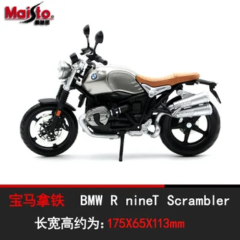 Maisto 1:12 4 stil motocicleta Model de masina de Jucarie Pentru BMW R nineT Scrambler s 1000 rr HP2 SPORT R1200 GS moto jucărie mașină cu cutie