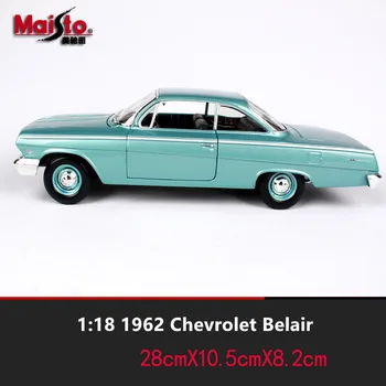 Maisto 1:18 1962 Chevrolet BEL Aliaj Masina Retro Model Clasic Model de Masina Decor Masina Colecție cadou