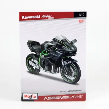 MaiSto Turnat Metal Truse Model: KAWASAKI Ninja H2R Model de Motocicleta 1:12 Asamblat Jucarii Model Usor de Asamblat Cu Cutia
