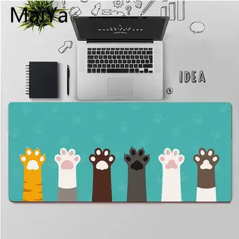 Maiya de Calitate Superioară copil Drăguț pisica laba DIY Model de Design de Joc mousepad Transport Gratuit Mari Mouse Pad Tastaturi Mat
