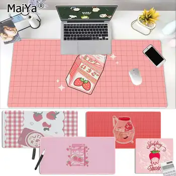 Maiya Japoneze Kawaii Capsuni Lapte Cauciuc Mouse-Ul Durabil Desktop Mousepad Transport Gratuit Mari Mouse Pad Tastaturi Mat