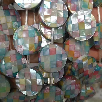 Mama naturală A Pearl Shell Margele Pentru Femei Mix-Culoare Mozaic Pătrat Rotund Seashell Margele Pentru DIY Cercei Accesorii Bijuterii