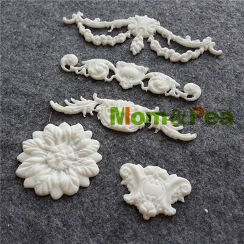Mama&Mazare GX234 Floral în Formă de Mucegai Silicon Decorare Tort Fondant Tort 3D Mucegai de Calitate Alimentară
