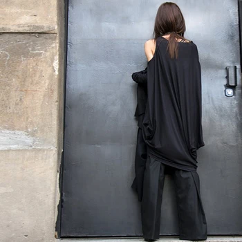 M&YDBZ Nou High Street Ciucure din Piele Coliere Pentru Femei de Moda de Lux Colier Lung din Piele Neagră Lanțuri Rochie Accesorii