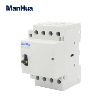 ManHua MCH8-63M 4P 63A 220V/230V 50/60HZ șină Din de uz Casnic ac contactor Modular cu Control Manual Comutator