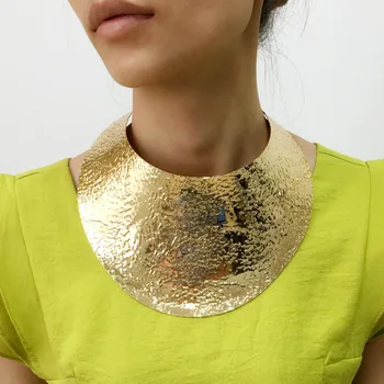 MANILAI Moda de Metal Mare Cuplurile Declarație Coliere Pentru Femei Guler Mare Cravată Colier Boho Design de Bijuterii Steampunk