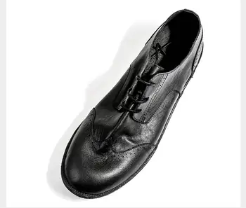 Manual de bocanc pantofi dantela-up piele naturala balerini mocasini mocasini de vara smart casual pantofi singur sculptate brathable bocanc