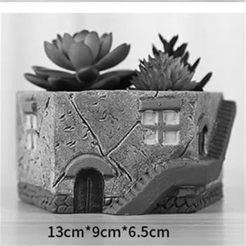 Manual de Casă Forma 3D Plante Cactus Oală de Luare de Ciment Mucegai pentru Decor Acasă Oală de Lut Matrite Beton Plantat Mucegai