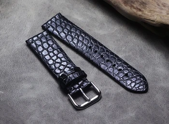 Manual de Crocodil curea de Ceas Piele de Aligator Piele Watchband Centura Bracelets16 18 19 20 21 22 mm accesorii Ceas Barbati