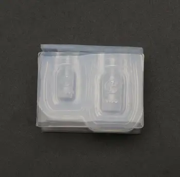 Manual de Dimensiuni Mici Borcan de Miere de Mucegai Pandantiv Sticla UV Rășină de Turnare Mucegai Miniture Alimente Juca Silicon Mucegai de Luare de Bijuterii
