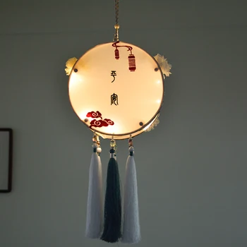 Manual De Mătase Mid-Toamnă Festivalul De Palat Vechi Felinar Luna Iepure Creative Luminos Lanterna Cadou Hanfu Chineză Portabil