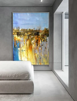 Manual decorativo panza moderno abstract living arta panza peisaj pictura in ulei pentru dormitor imagine home decor de arta