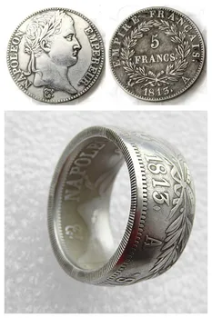 Manual Inelul De Franța 5Francs 1813A Argint Placat cu Copia Monedă În Dimensiunile de 8-16