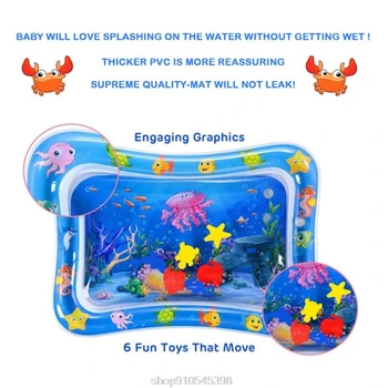 Mare Animal Print Copilul Gonflabila Play Mat Copil Jucărie pentru Nou-născut Apă de Divertisment Joc Înot Consumabile N25 20 Dropship