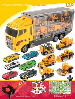 Mare autobuz de jucărie mașină de jucărie inginerie masina, camion foc grădiniță aliaj masina de jucărie
