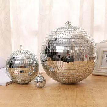 Mare de sticlă oglindă minge Disco DJ KTV baruri petrecere etapa lumina durabil de iluminat Disco ball Reflectorizante de lumină sticlă oglindă cu disco b