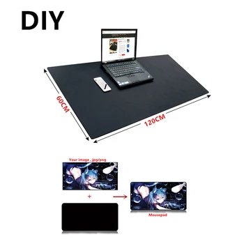 Mare DIY Personalizate, mouse pad XXL XXXL 120*60cm 100*50cm 2mm grande DIY gaming Mousepad birou mat Anime pentru CS GO, dota 2 joc gamer
