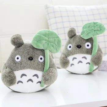 Mare Film de Desene animate Moale TOTORO Papusa de Plus Moale Jucărie Umplute Frunze de Lotus Totoro Jucarie pentru Fanii Copii Spirited Away Drăguț Papusa Totoro