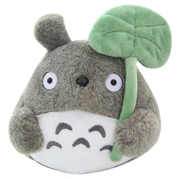 Mare Film de Desene animate Moale TOTORO Papusa de Plus Moale Jucărie Umplute Frunze de Lotus Totoro Jucarie pentru Fanii Copii Spirited Away Drăguț Papusa Totoro