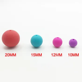 Margele de silicon 50pc Rotund Montessori Jucării Non-toxice, de Calitate Alimentară/BPA FREE(10-15mm)Copii Jucarii de ros Musca DIY Margele Dentitie
