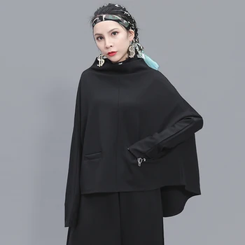 Mari și mici de brand de moda de îmbrăcăminte pentru femei, rece, rece vânt Design original Pelerină cu Glugă liber casual sacou T